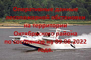 Оперативные данные лесопожарной обстановки на территории Октябрьского района по состоянию на 09.08.2022 года.