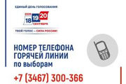 В ХМАО открыта Горячая линия по выборам