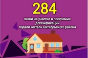 Цифра дня: 284 заявки на участие в программе догазификации подали жители Октябрьского района