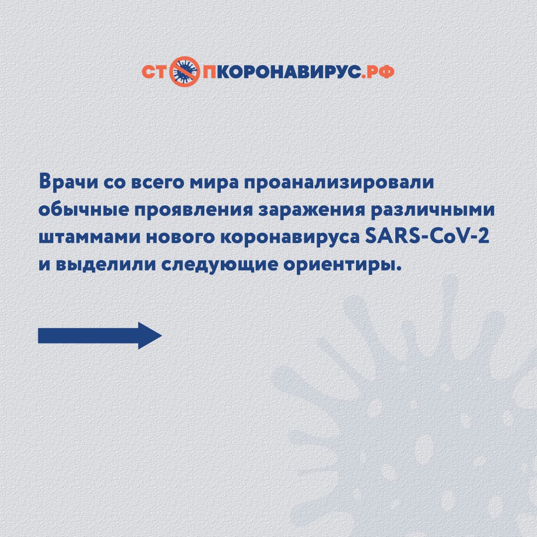 Можно ли определить, каким штаммом коронавируса болеет человек, по  характерным признакам?