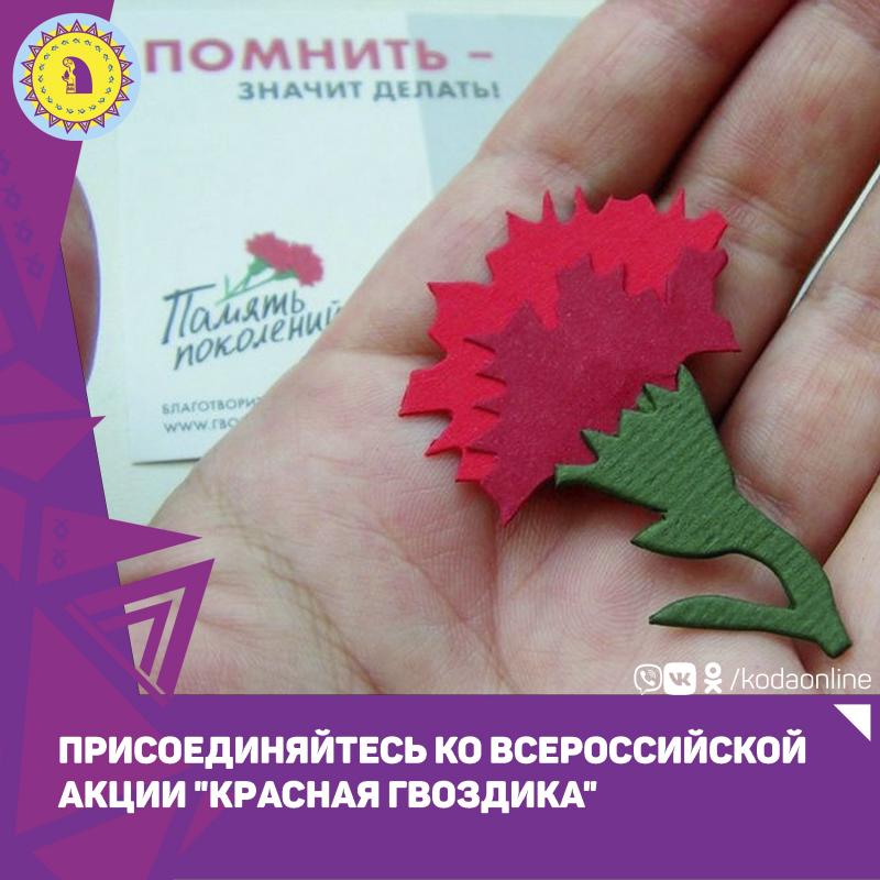 Память поколений красная гвоздика