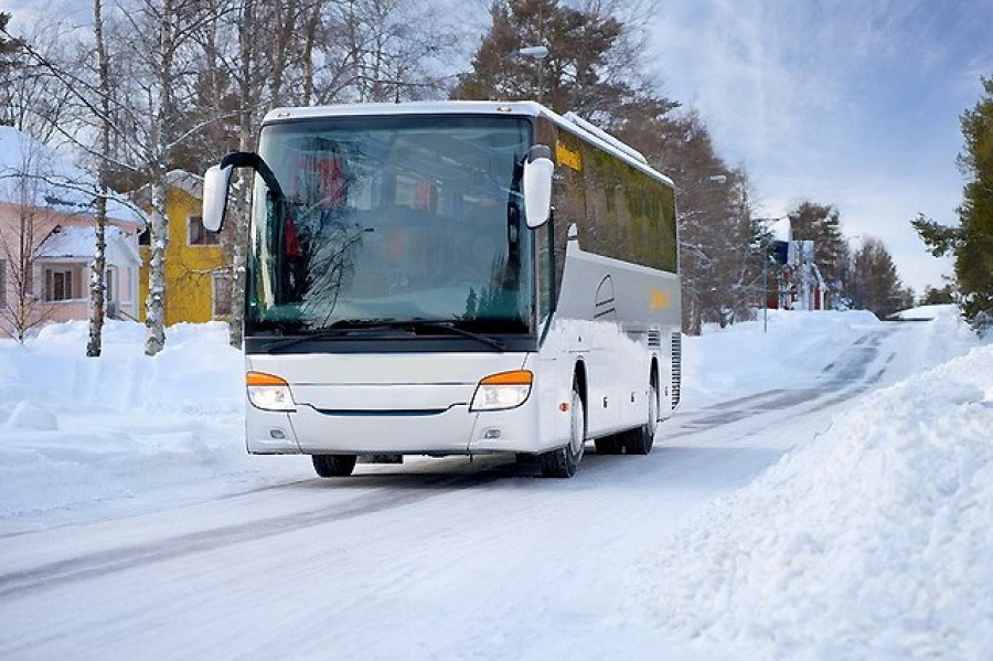 Туристские автобусные перевозки зимой