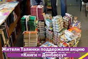 Жители Талинки поддержали акцию «Книги — Донбассу»