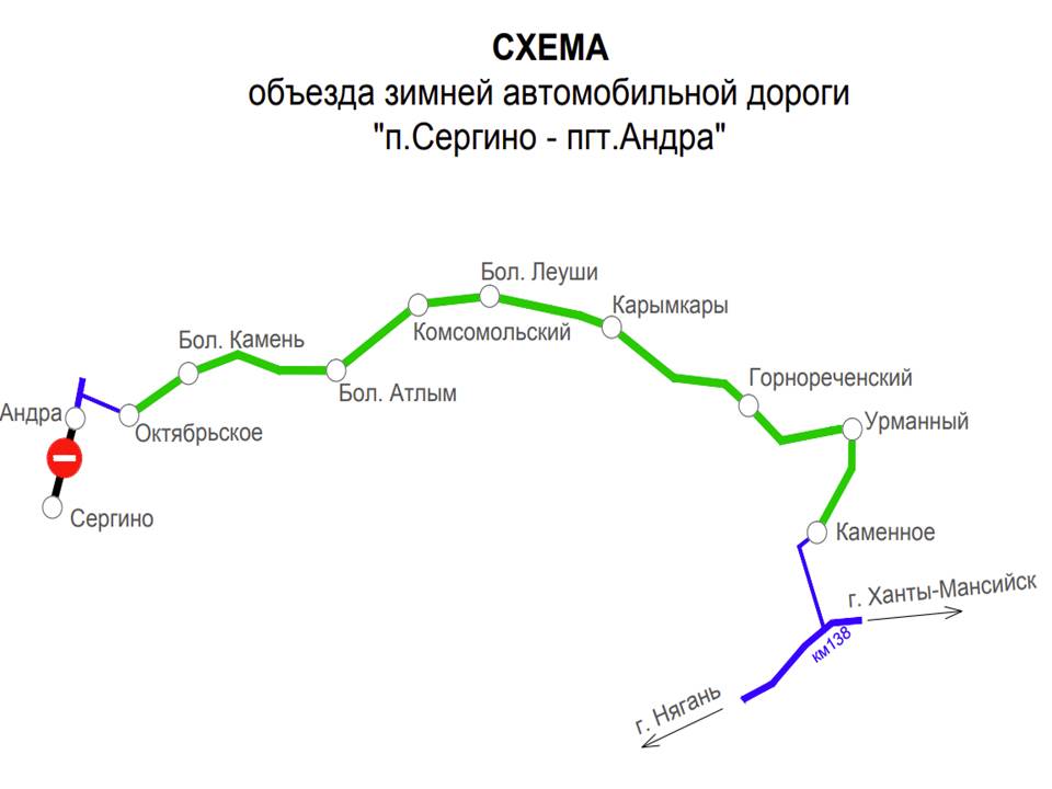Схема объезда
