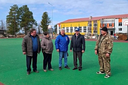 В Малом Атлыме реконструкция школы - детского сада вышла на финишную прямую: до сдачи объекта осталось два месяца