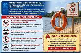 Внимание: купание в водоёмах Октябрьского района запрещено