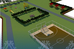 В Больших Леушах появится функциональная спортивная площадка "Счастливое детство"