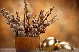 Поздравление главы Октябрьского района Сергея Заплатина с Вербным воскресеньем