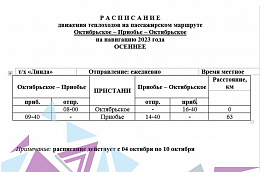 Изменения в расписании движения пассажирских теплоходов