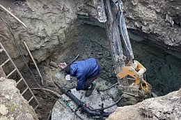 В районном центре продолжается строительство сетей водоснабжения