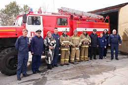 Поздравление главы Октябрьского района Сергея Заплатина с Днём пожарной охраны Российской Федерации