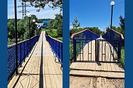 В Заречном отремонтировали мостовой переход