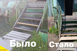 Житель Талинки обратился к органам власти в социальной сети во ВКонтакте через личное сообщение, в котором озвучил проблему стоячей воды под домом