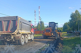 В Каменном завершились работы по ремонту внутрепоселковых дорог