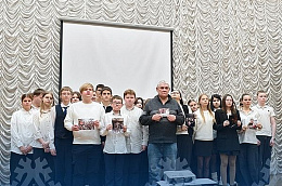 Ученики Талинской школы встретились с отцом героя спецоперации