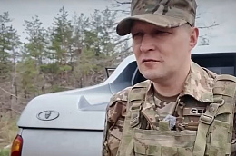 Военнослужащий из Октябрьского района с позывным «Север» в зоне проведения спецоперации служит в должности командира артиллерийского дивизиона