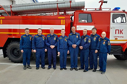 Поздравление главы Октябрьского района Сергея Владимировича Заплатина с Днем пожарной охраны России