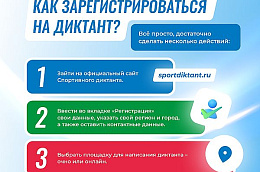 5 октября впервые в истории России пройдет Всероссийский спортивный диктант