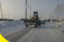 Район в битве со снегом