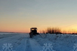 Все зимние автомобильные дороги и ледовые переправы в Октябрьском районе введены в эксплуатацию